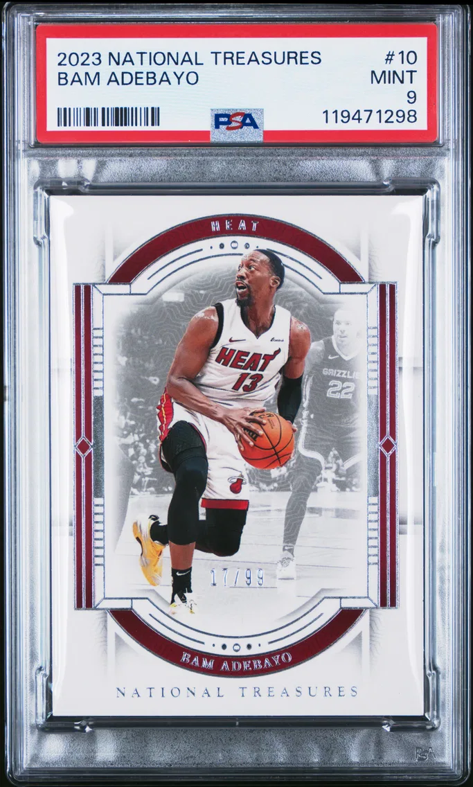 2023 #10 Bam Adebayo PSA 9 Panini National Treasures