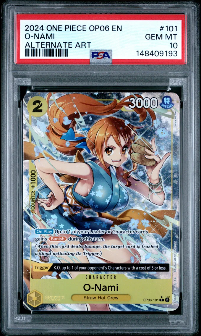 2024 #101 O-Nami PSA 10 One Piece OP06-Wings of the Captain