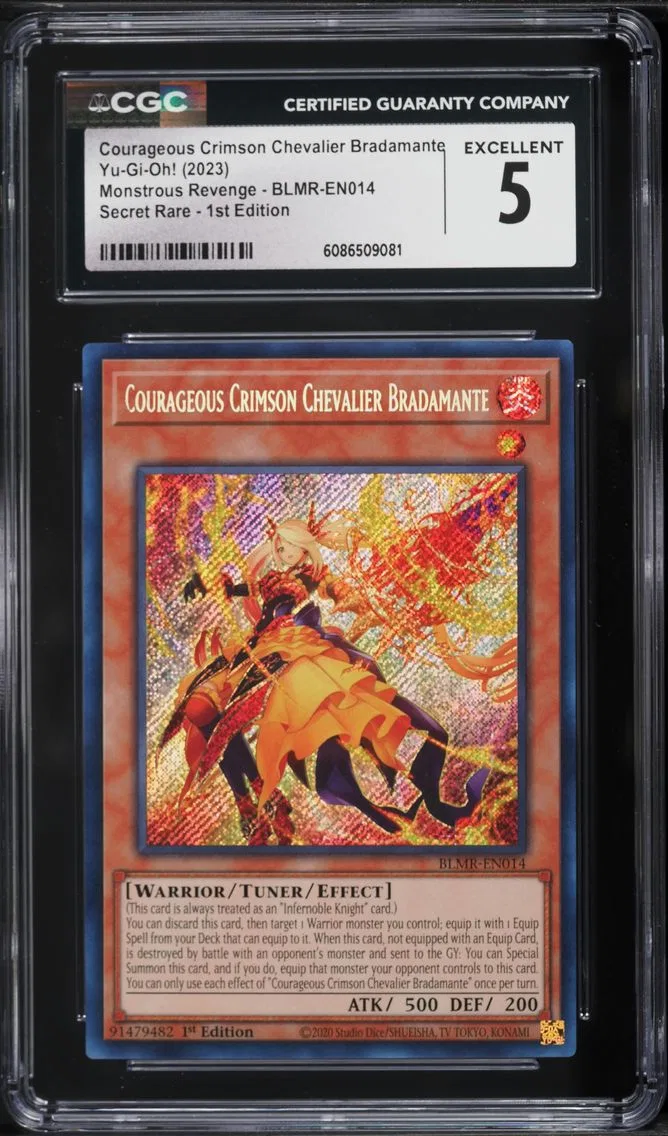 2023 #BLMR-EN014 Courageous Crimson Chevalier Bradamante 1st Edition CGC 5 Battles of Legend: Monstrous Revenge - English Yu-gi-oh!