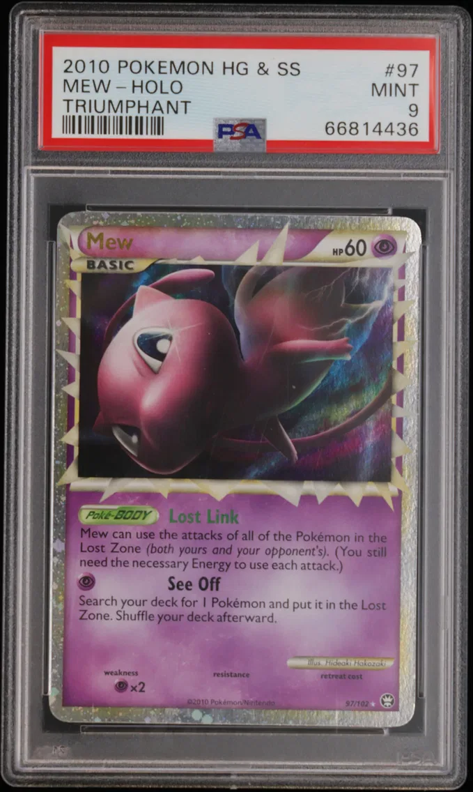 2010 #97 Mew-Holo PSA 9 Heartgol