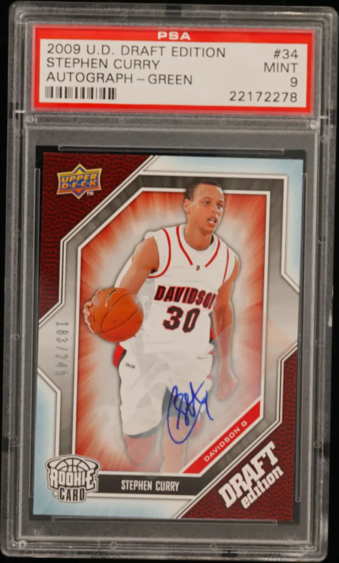 2009 #34 Stephen Curry PSA 9 Upper Deck Draft Edition