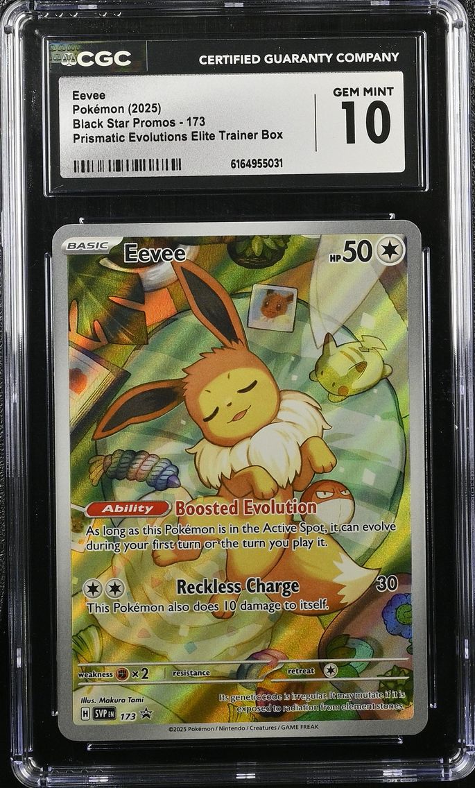 2025 #173 Eevee CGC 10 Black Star Promos - Scarlet & Violet SVP EN - English