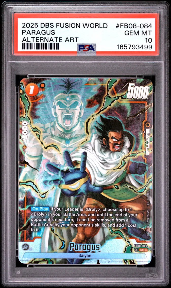 2025 #FB08-084 Paragus PSA 10 Dragon Ball Super Card Game Fusion World Saiyan's Pride