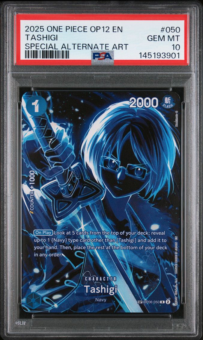 2025 #050 Tashigi PSA 10 One Piece OP12-Legacy of the Master