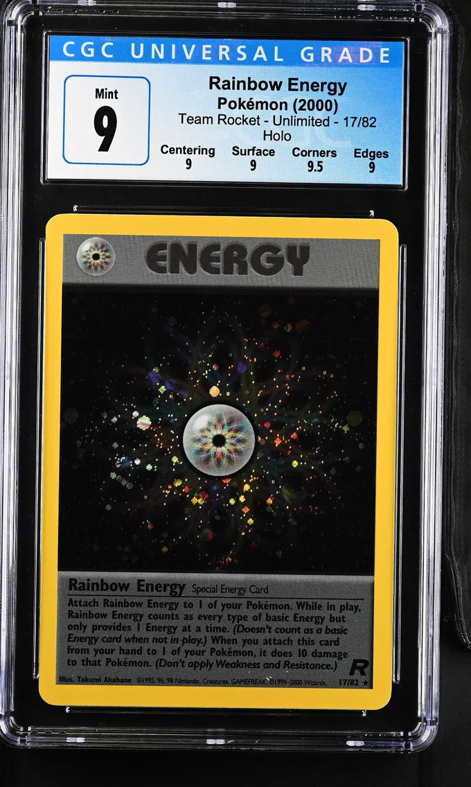 2000 #17 Rainbow Energy CGC 9 Team Rocket - Unlimited - English
