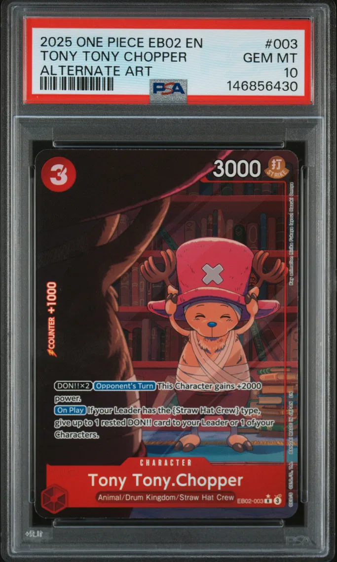 2025 #003 Tony Tony Chopper PSA 10 One Piece EB02-Extra Booster -Anime 25th Collection-