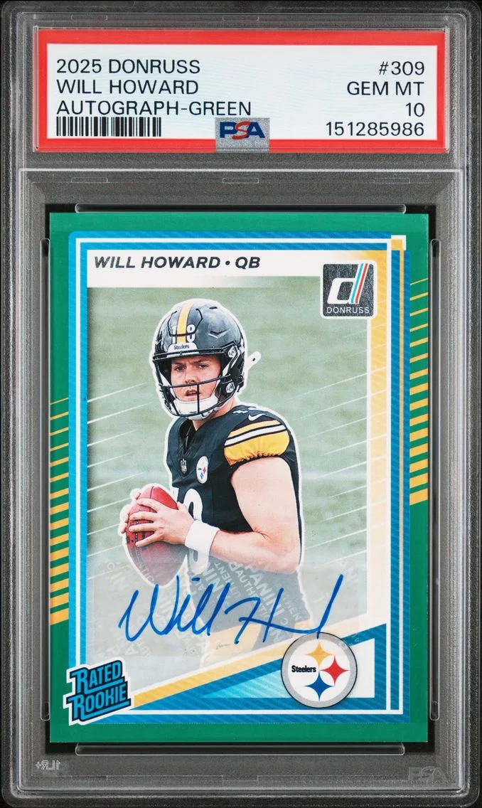 2025 #309 Will Howard PSA 10 Panini Donruss