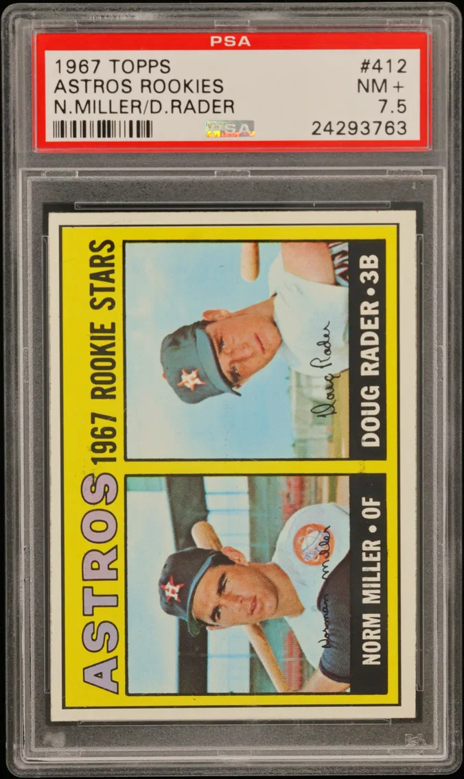 1967 #412 ASTROS ROOKIES PSA 7.5 Topps
