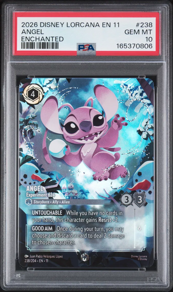 2026 #238 Angel - Experiment 624 PSA 10 Disney Lorcana EN 11-Winterspell