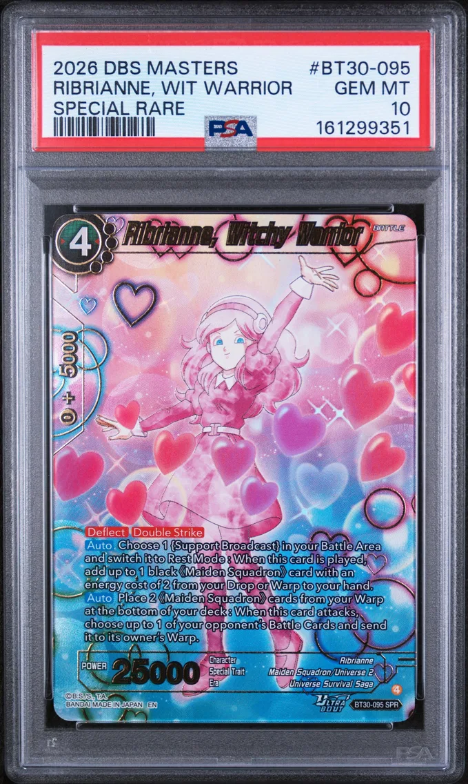 2026 #BT30-095 Ribrianne, Witchy Warrior PSA 10 Dragon Ball Super Card Game Masters Series 30 Three Glorious Fighters