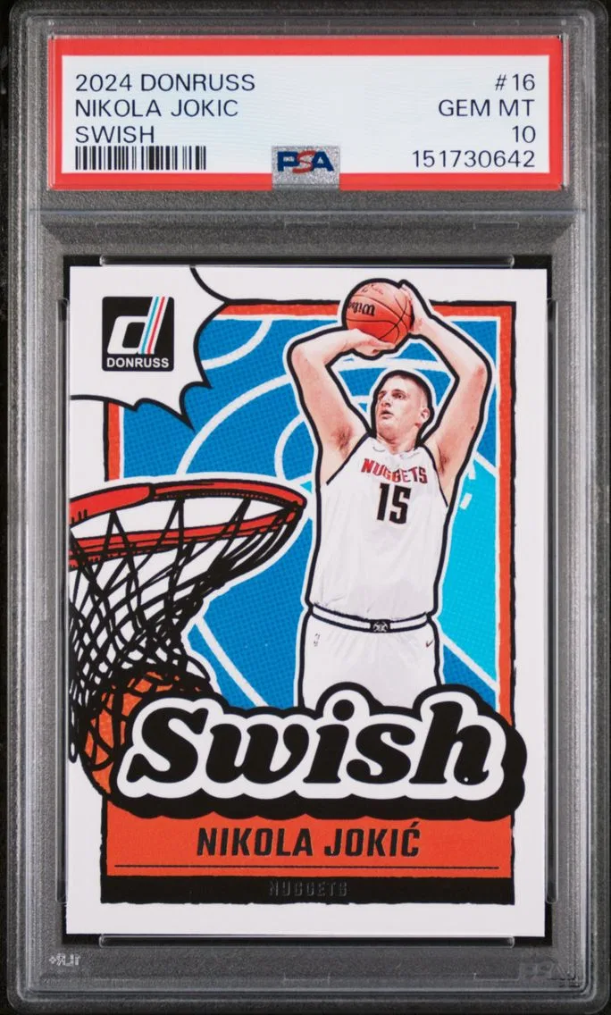 2024 #16 Nikola Jokic PSA 10 Panini Donruss Swish
