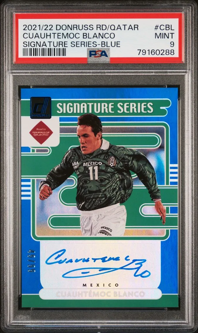 2021 #CBL Cuauhtemoc Blanco PSA 9 Panini Donruss Road to Qatar Signature Series