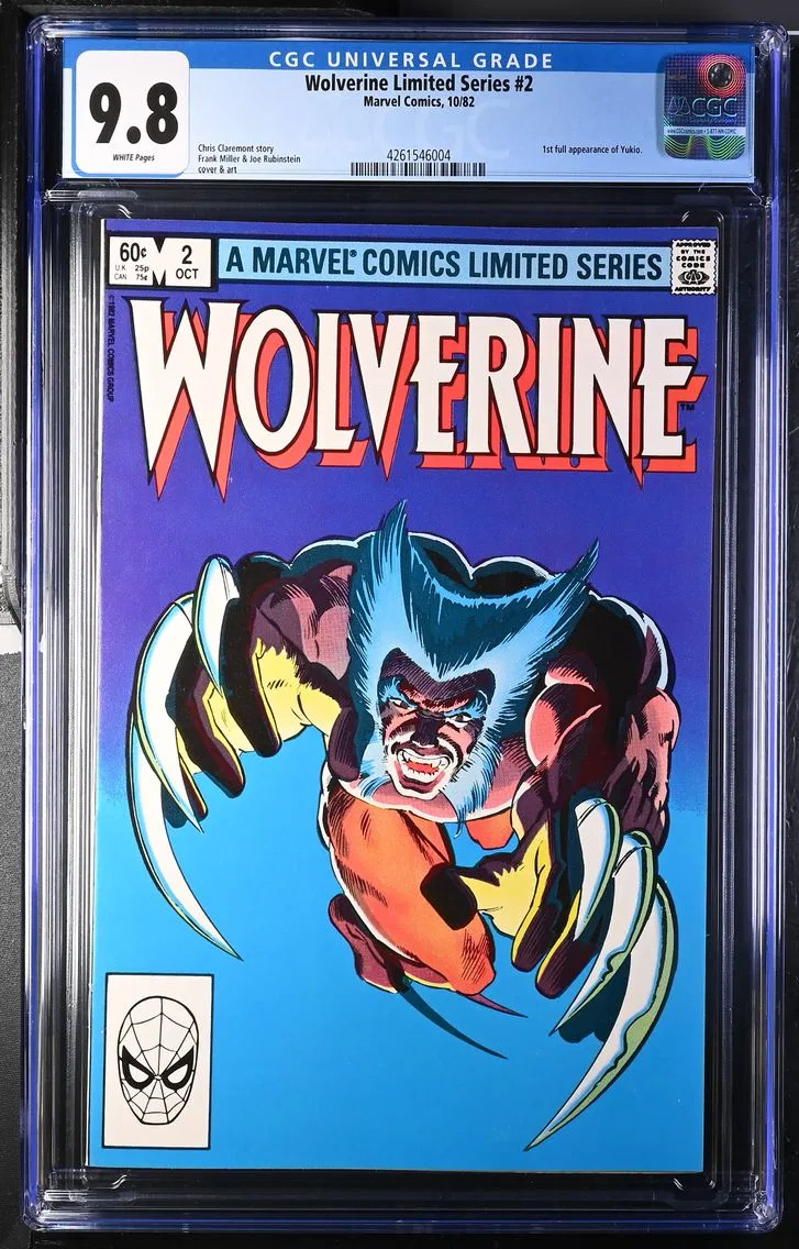 1982 Wolverine Limited Series #2 CGC 9.8 Marvel Comics