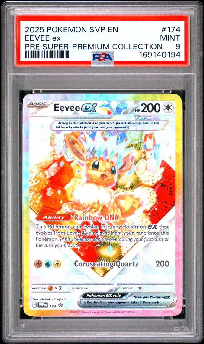 2025 #174 Eevee EX PSA 9 Svp EN-