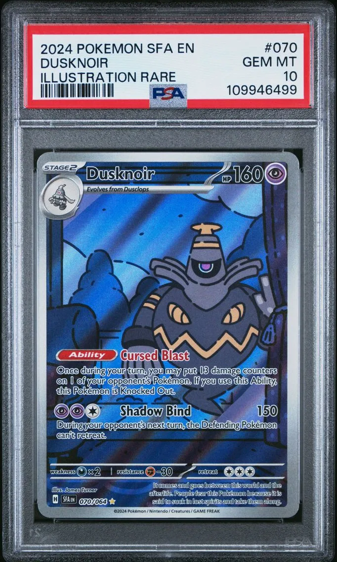2024 #070 Dusknoir PSA 10 Sfa EN-Shrouded Fable