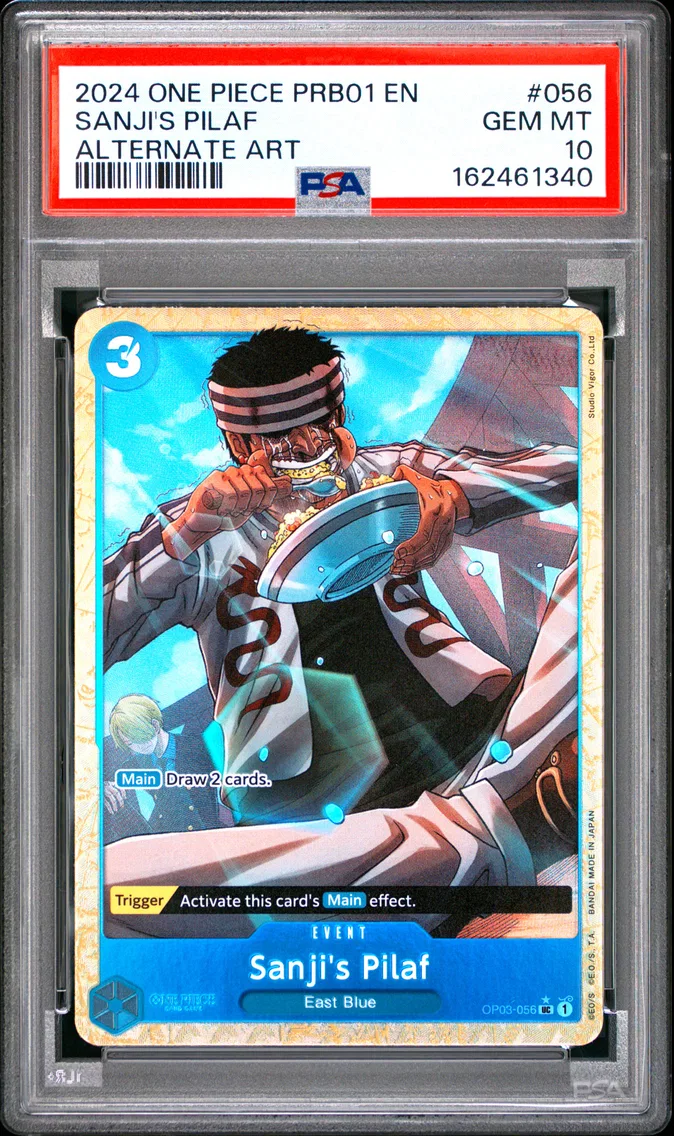 2024 #056 Sanji's Pilaf PSA 10 One Piece PRB01-Premium Booster -One Piece Card the Best-