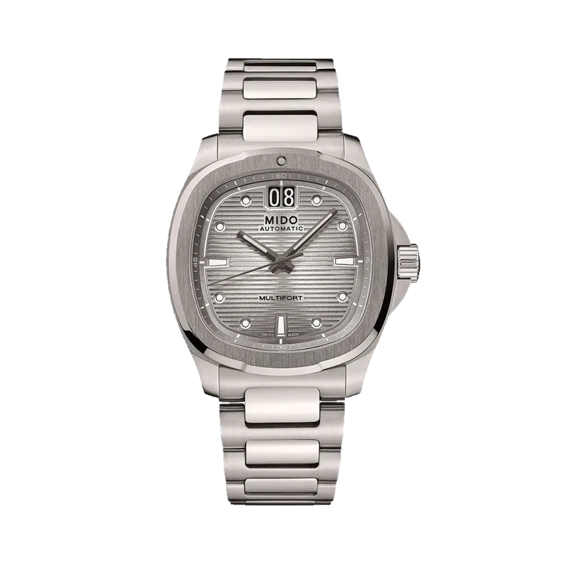MIDO Multifort TV Big Date Titanium 40mm - Grey Gradient on Bracelet