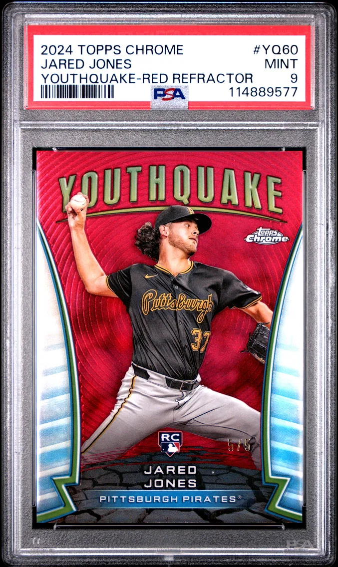 2024 #YQ60 JARED JONES PSA 9 Topps Chrome Youthquake