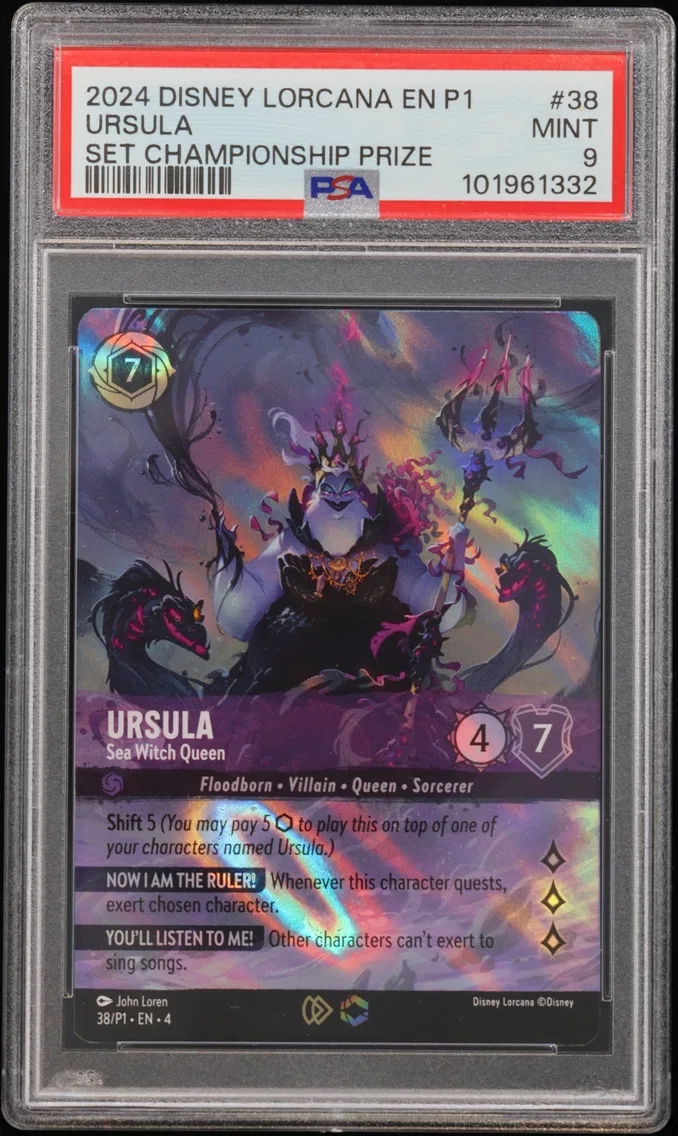 2024 #38 Ursula - Sea Witch Queen PSA 9 Disney Lorcana EN P1-Promo