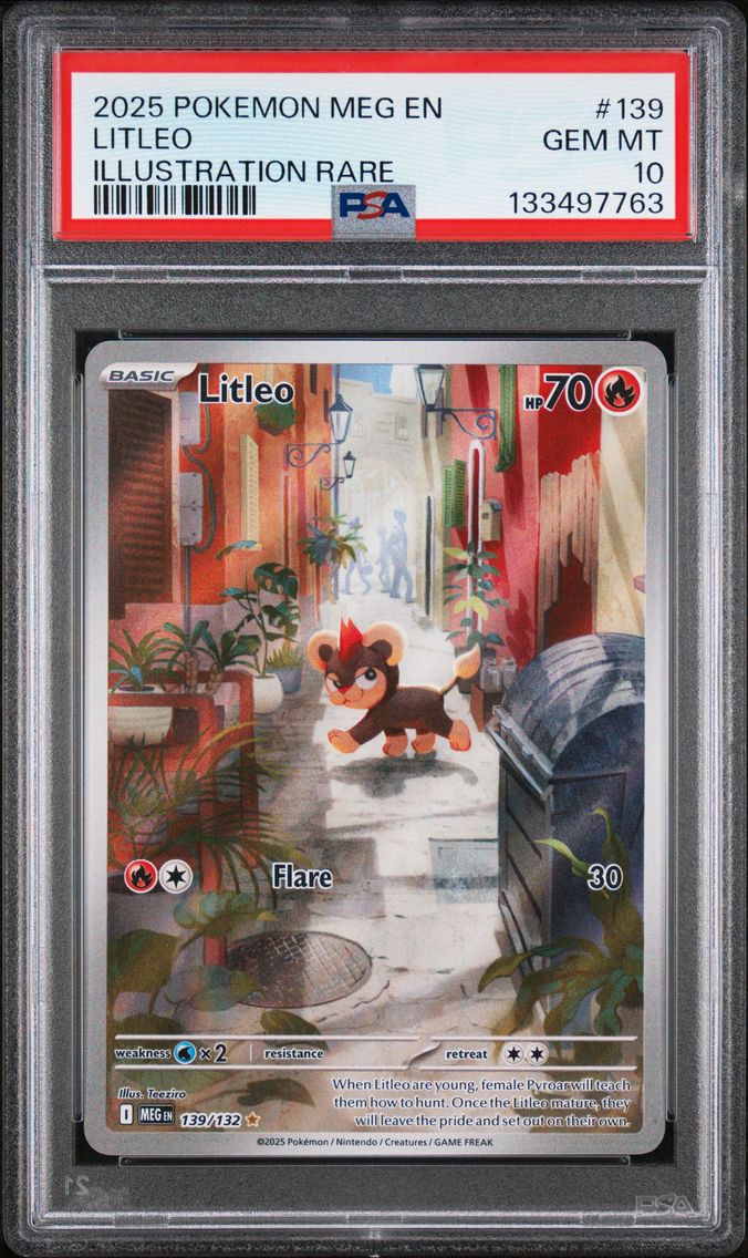 2025 #139 Litleo PSA 10 Meg EN-Mega Evolution