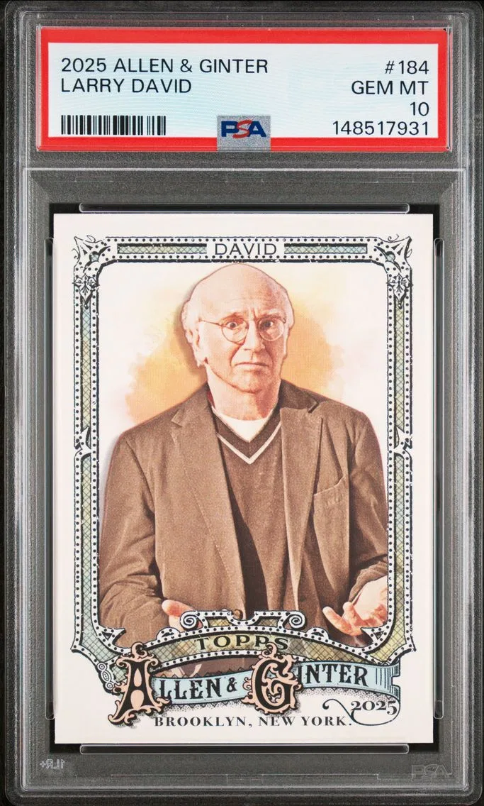 2025 #184 Larry David PSA 10 Topps Allen & Ginter