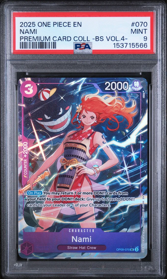 2025 #070 Nami PSA 9 One Piece Premium Card Collection -Best Selection Vol.4 -
