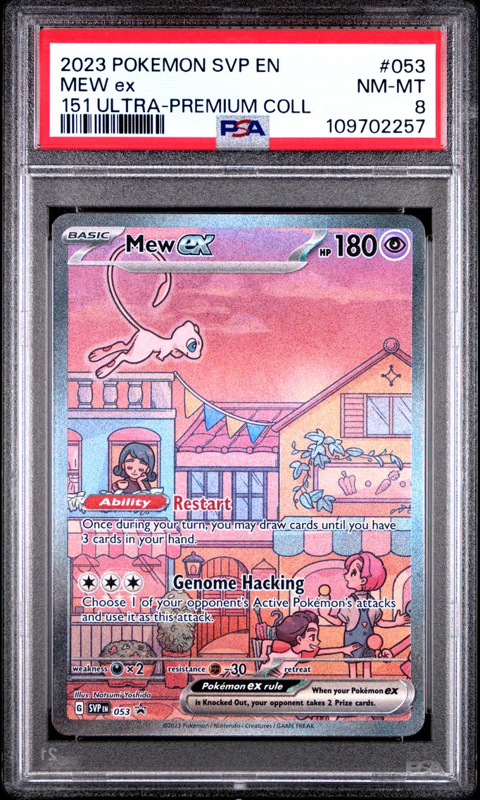 2023 #053 Mew EX PSA 8 Svp EN-SV Black Star Promo Pokemon