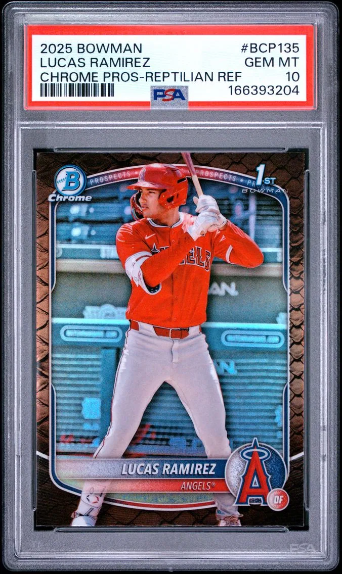 2025 #BCP135 Lucas Ramirez PSA 10 Bowman Chrome Prospects