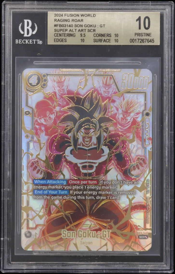 2024 #FB03140 Son Goku : GT SUPER ALT ART SCR BGS 10 Dragon Ball Super Fusion World Raging Roar