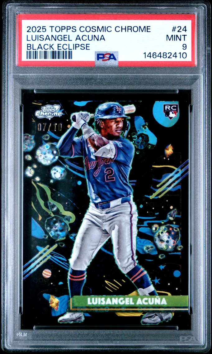 2025 #24 LUISANGEL ACUNA PSA 9 Topps Cosmic Chrome