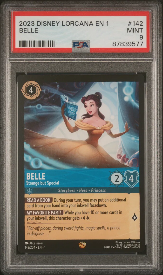 2023 #142 Belle - Strange But Special PSA 9 Disney Lorcana EN 1-the First Chapter