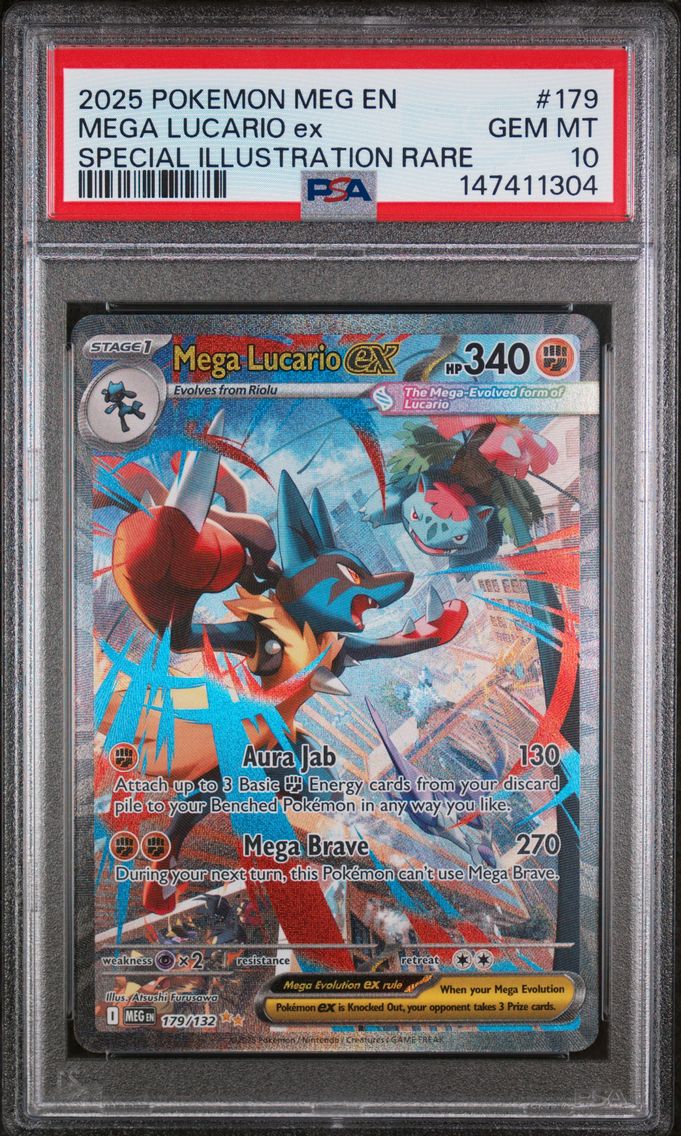 2025 #179 Mega Lucario EX PSA 10