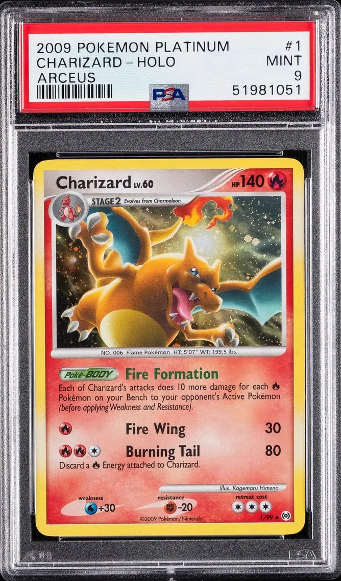 2009 #1 Charizard-Holo PSA 9 Pla