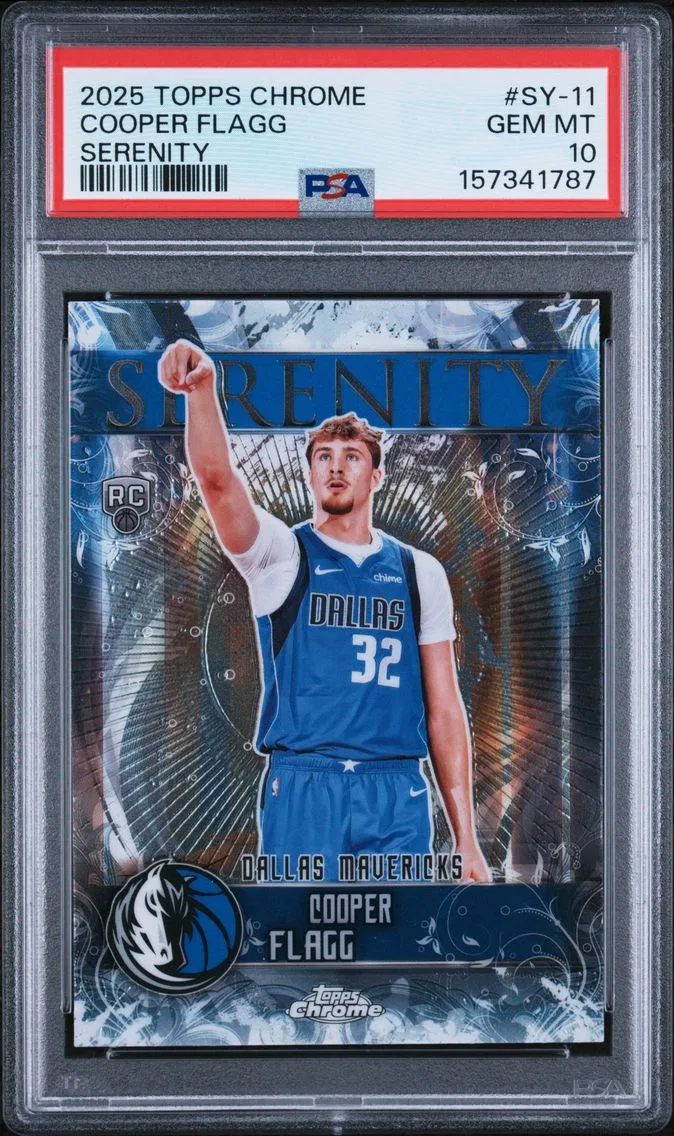2025 #SY-11 Cooper Flagg PSA 10 Topps Chrome Serenity