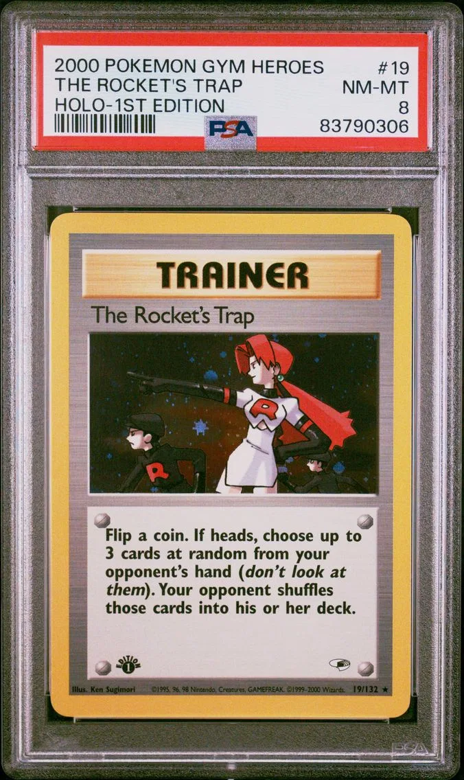 2000 #19 The Rocket's Trap PSA 8 Gym Heroes