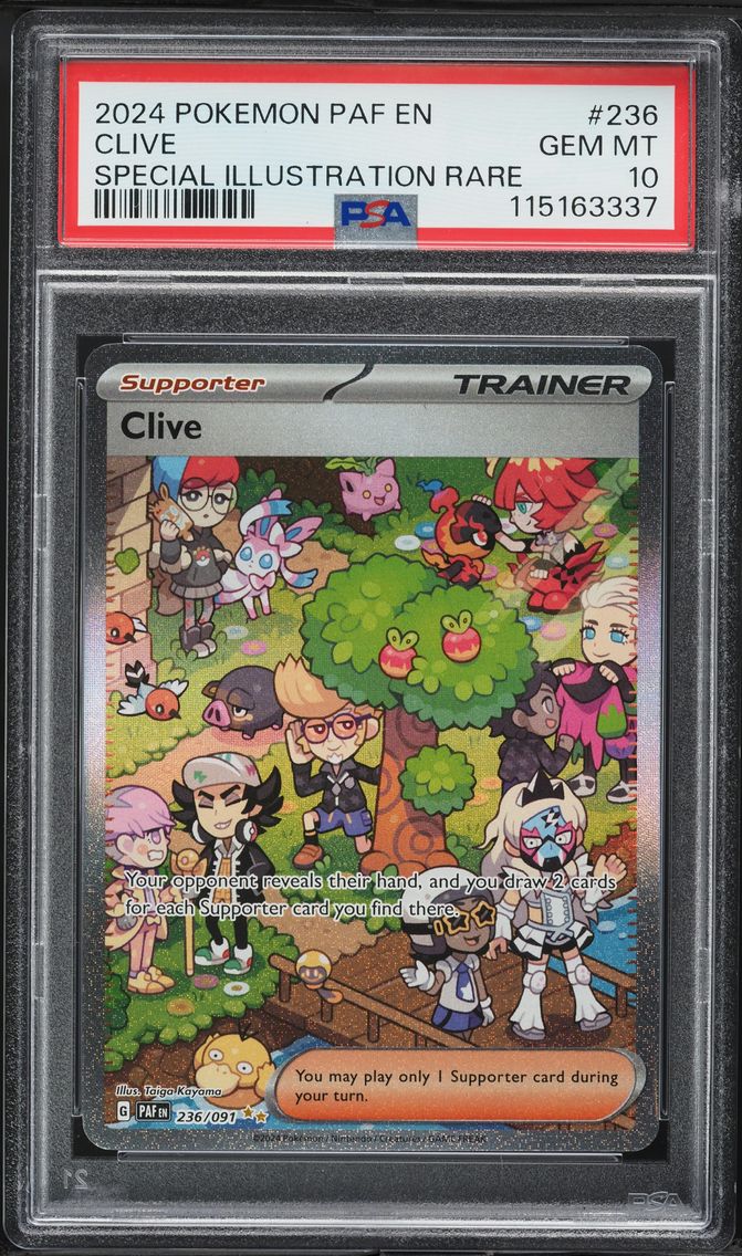2024 #236 Clive PSA 10 Paf EN-Paldean Fates Pokemon