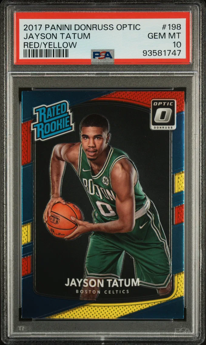 2017 #198 Jayson Tatum PSA 10 Panini Donruss Optic