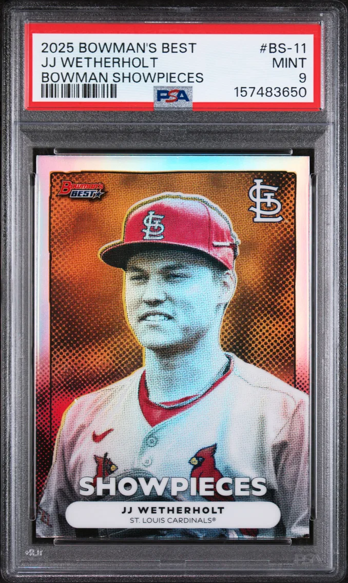 2025 #BS-11 JJ Wetherholt PSA 9 Bowman's Best Bowman Showpieces