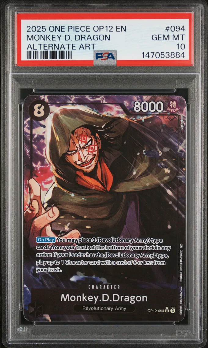 2025 #094 Monkey D. Dragon PSA 10 One Piece OP12-Legacy of the Master