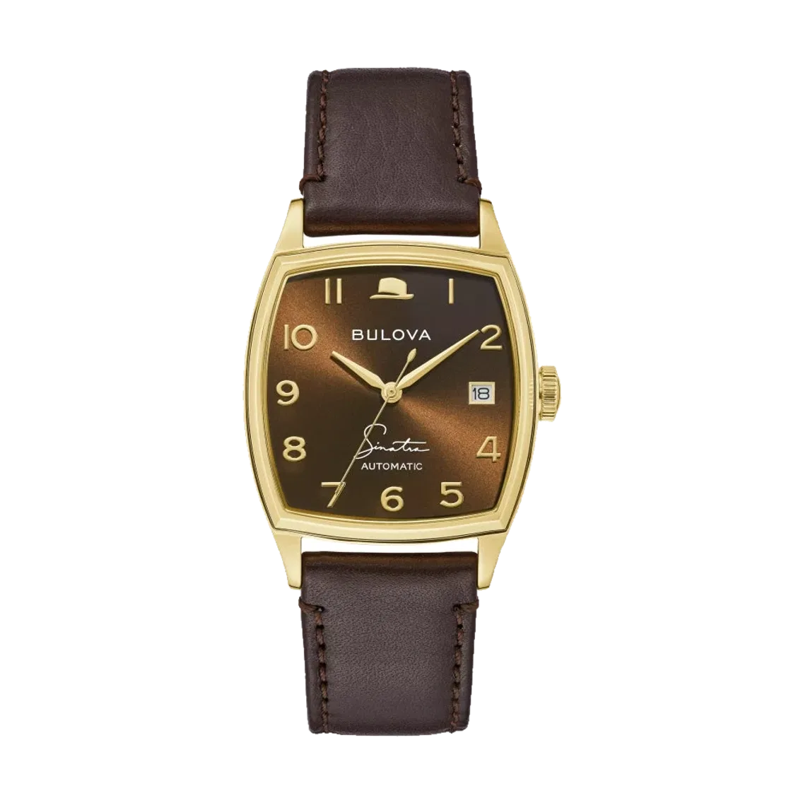 Bulova Young at Heart Gold-Tone 33.5mm - Brown on Leather Strap
