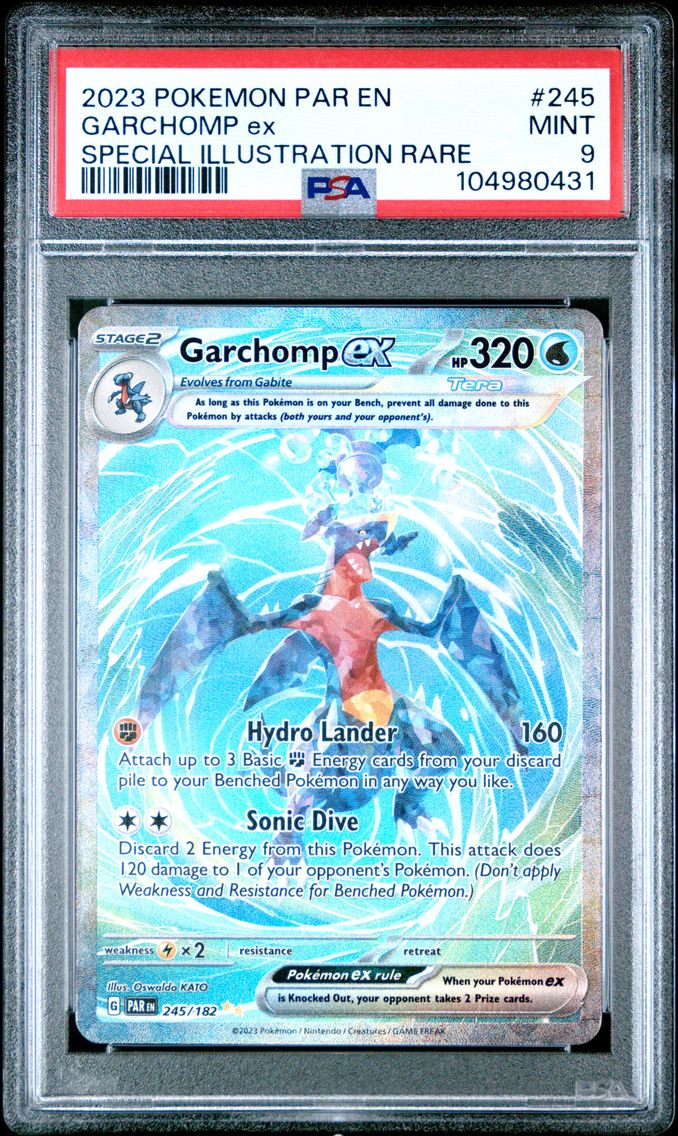 2023 #245 Garchomp EX PSA 9 Par EN-Paradox Rift