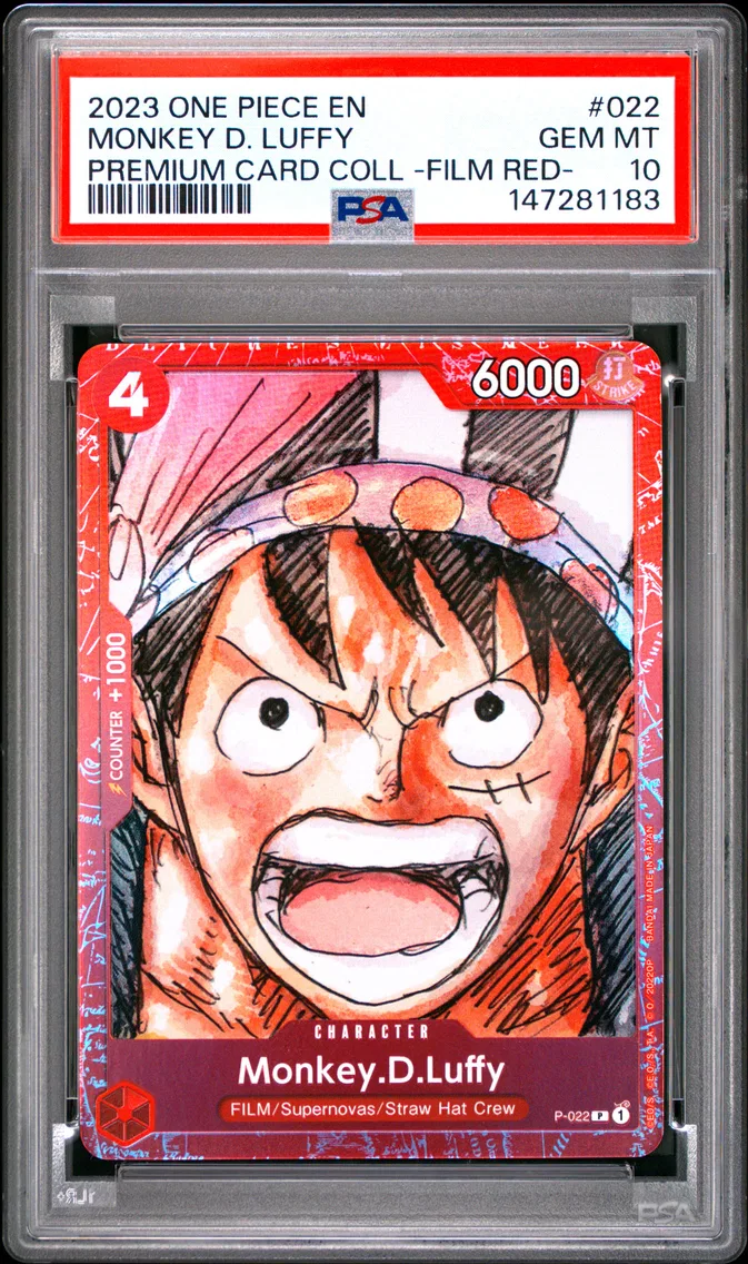 2023 #022 Monkey D. Luffy PSA 10 One Piece Premium Card Collection -One Piece Film Red-