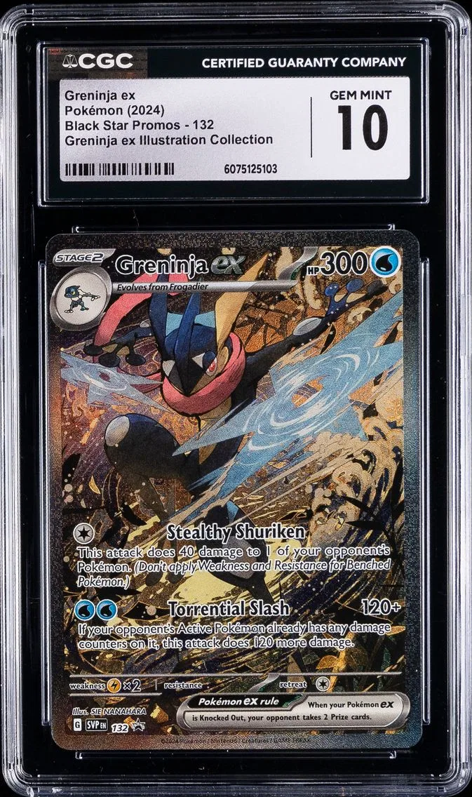 2024 #132 Greninja EX CGC 10 Svp EN-SV Black Star Promo Pokemon