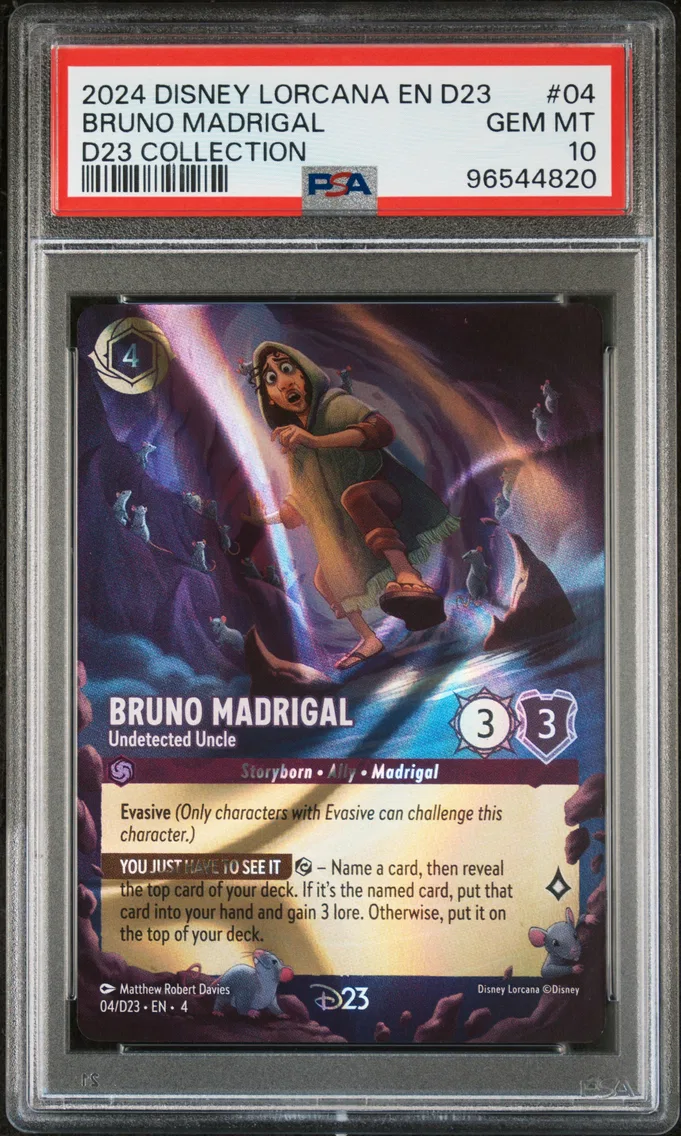 2024 #04 Bruno Madrigal - Undetected Uncle PSA 10 Disney Lorcana EN D23-D23 Expo Promo