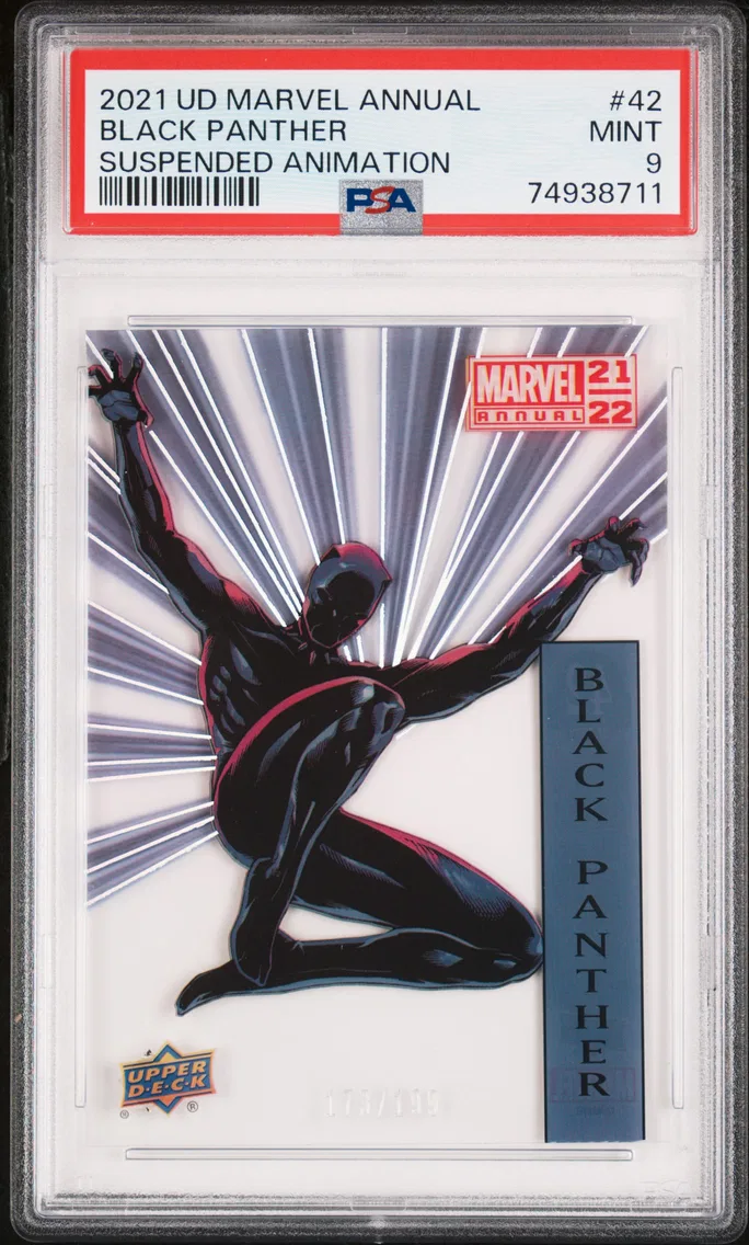 2021 #42 Black Panther PSA 9 Upper Deck Marvel Annual Suspended Animation
