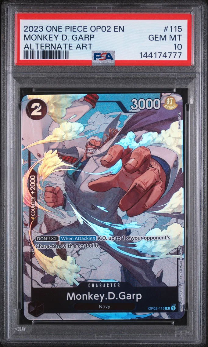2023 #115 Monkey D. Garp PSA 10 One Piece OP02-Paramount War