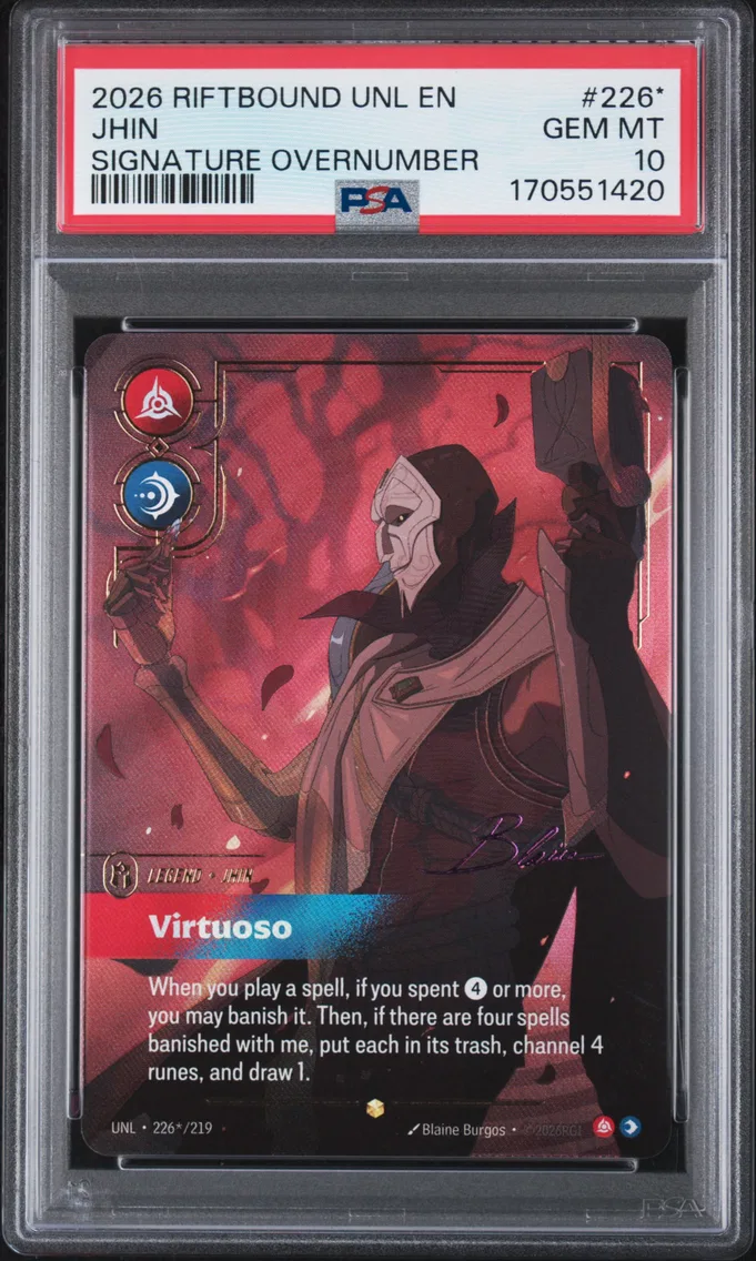 2026 #226* Jhin - Virtuoso PSA 10 Riftbound: League of Legends Unl-Unleashed