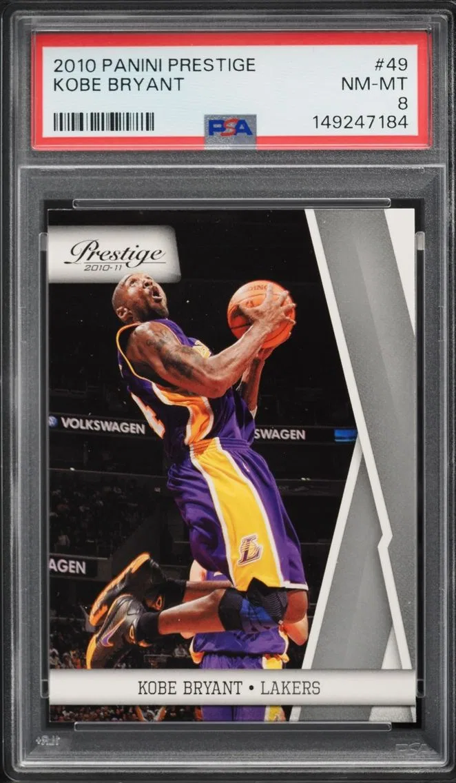 2010 #49 Kobe Bryant PSA 8 Panini Prestige