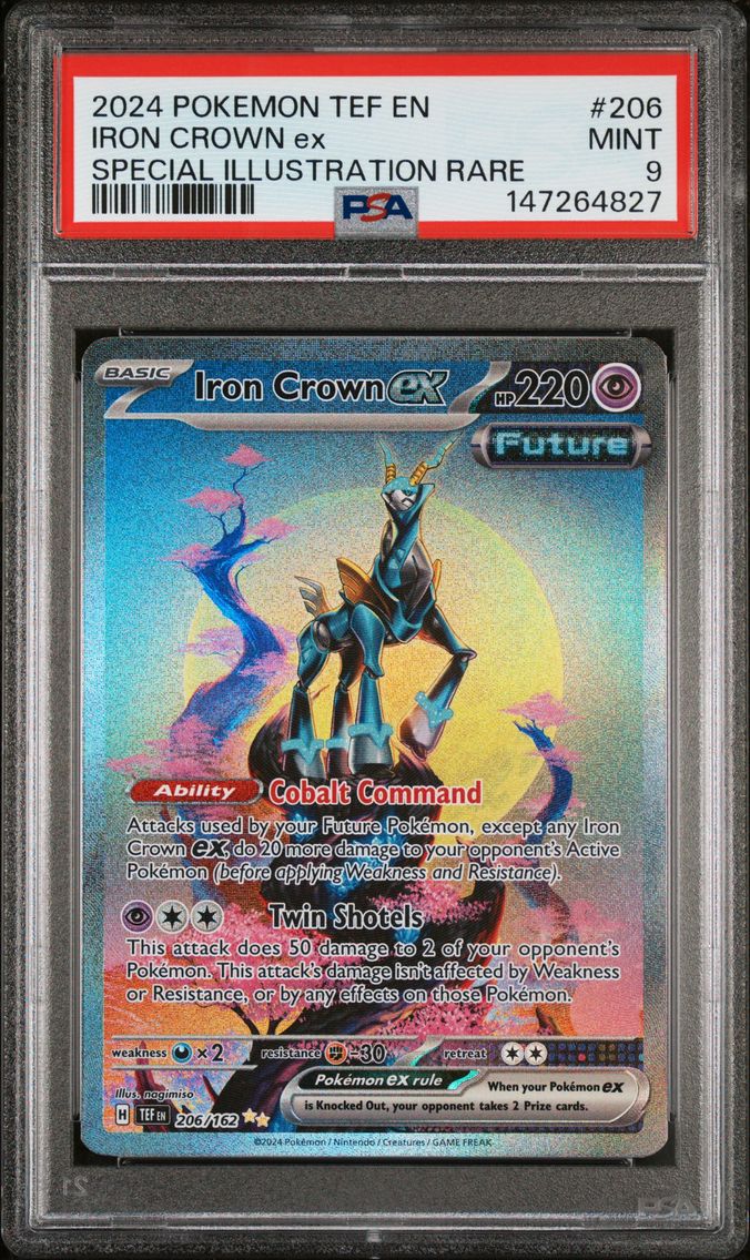 2024 #206 Iron Crown EX PSA 9 Tef EN-Temporal Forces