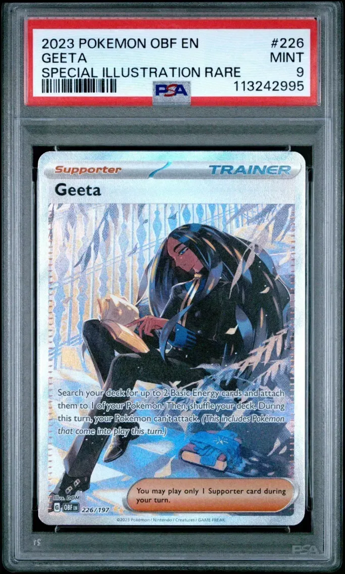 2023 Pokemon Obf EN-Obsidian Flames Geeta Obf EN-Obsidian Flames #226 PSA 9